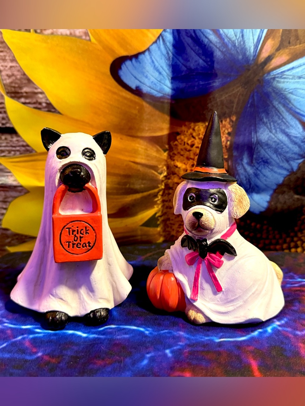 Ashland Halloween Ghost Dog + Ghost Cat Halloween Seasonal Spooky Decor🎃👻🐈‍⬛🐶